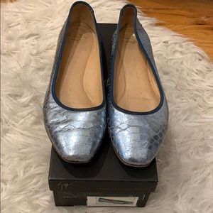 Giuseppe Zanotti metallic flats